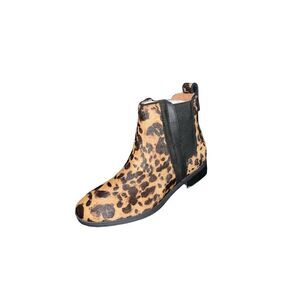 Rockport Larkyn Chelsea Leopard Haircalf Ankle Booties Womens Size 5.5 NWB